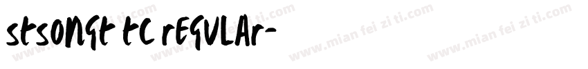 stsongt tc regular字体转换